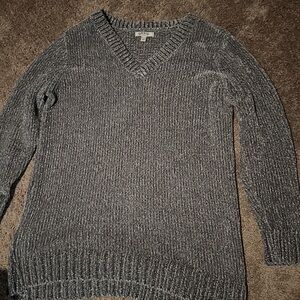 Orvis Charcoal V-Neck Sweater for Men
